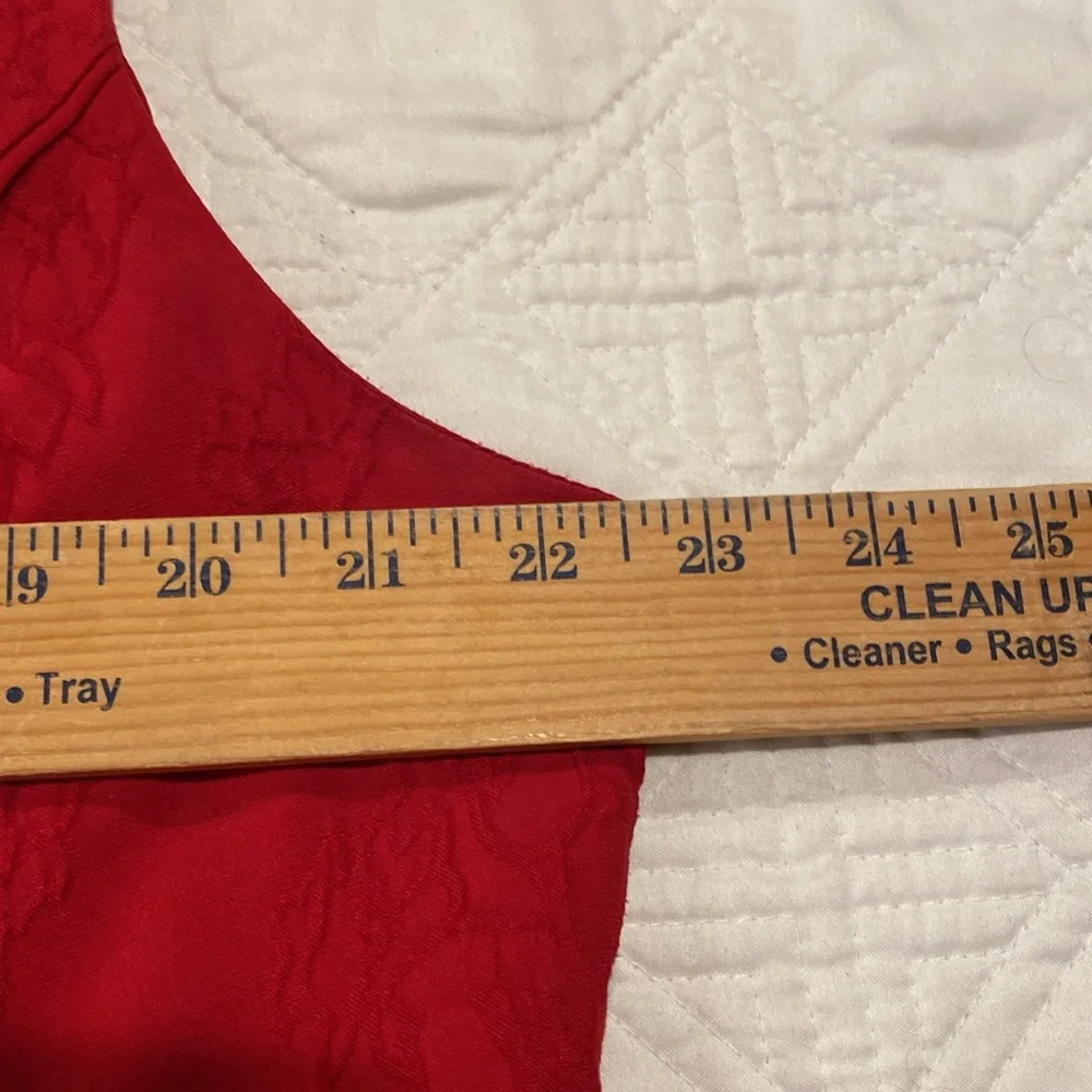 Adrianna Papell red A-line cocktail dress Size 18W fully lined zipper in back - Picture 6 of 12